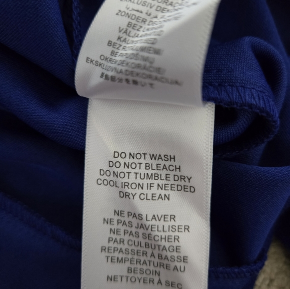 Papell Studio Blue One-Shoulder Dress - Picture 5 of 14